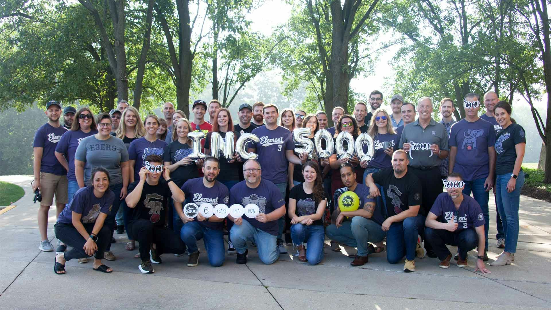 Element Three Inc 5000 Group Photo